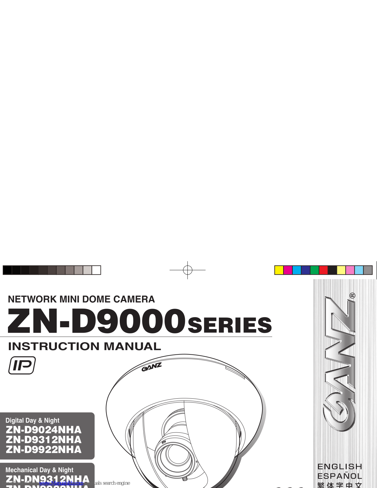 Ganz zn-d9024nha, zn-dn9922nha, zn-d9312nha, zn-d9922nha, zn-dn9312nha Instruction Manual