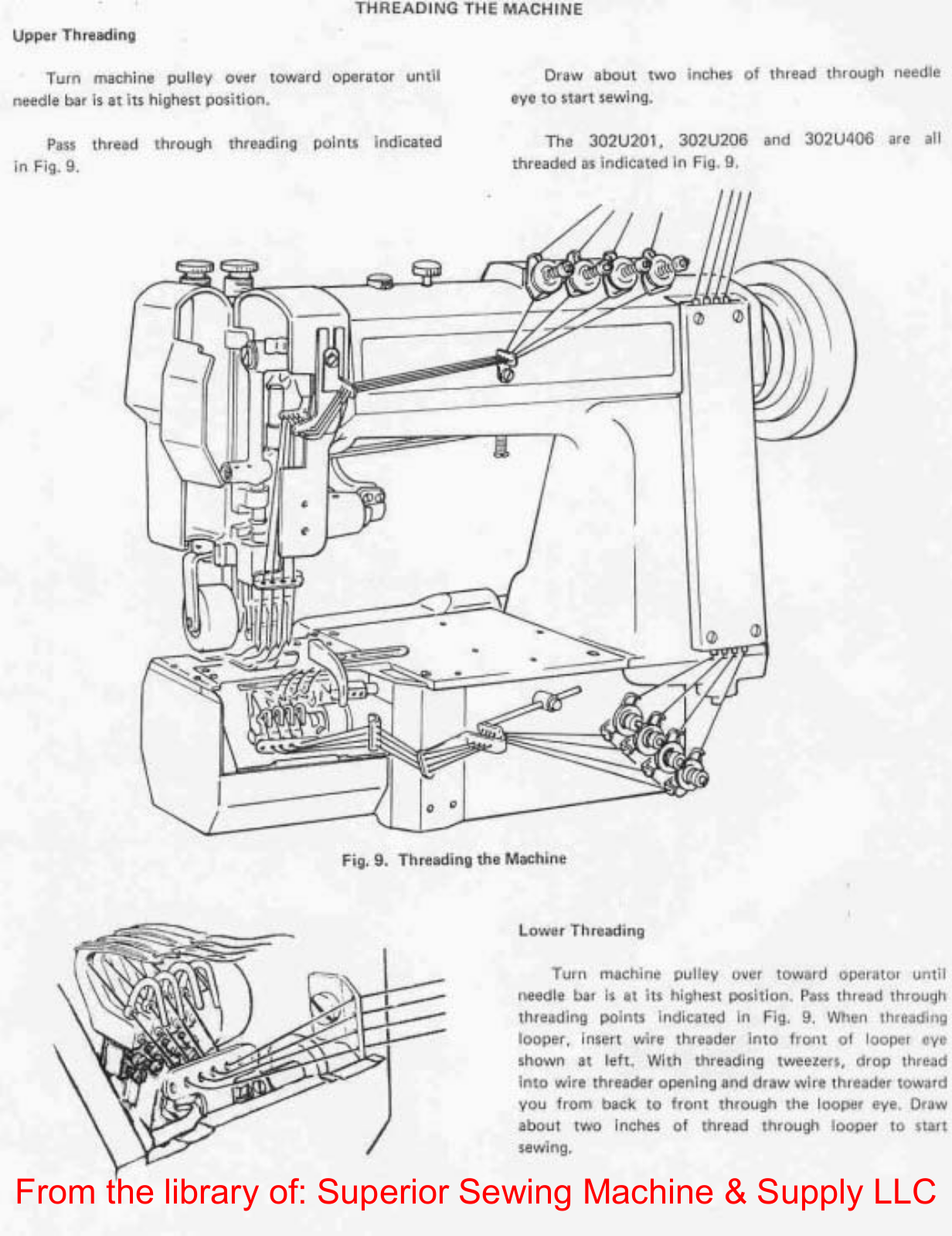 Singer 302W Threading Diagram