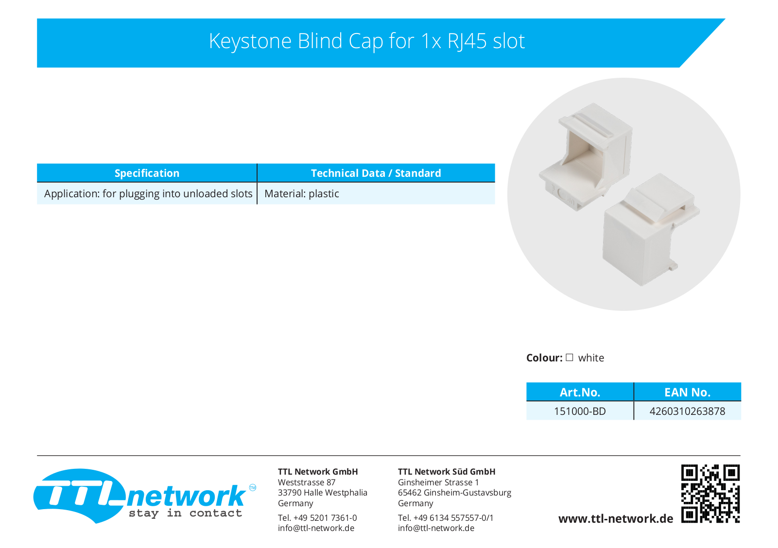 TTL NETWORK TTL 151000-BD Datasheet