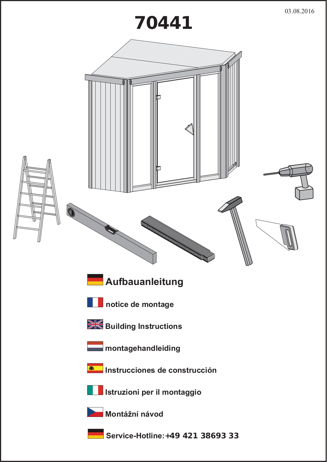 Karibu 70441 Assembly instructions