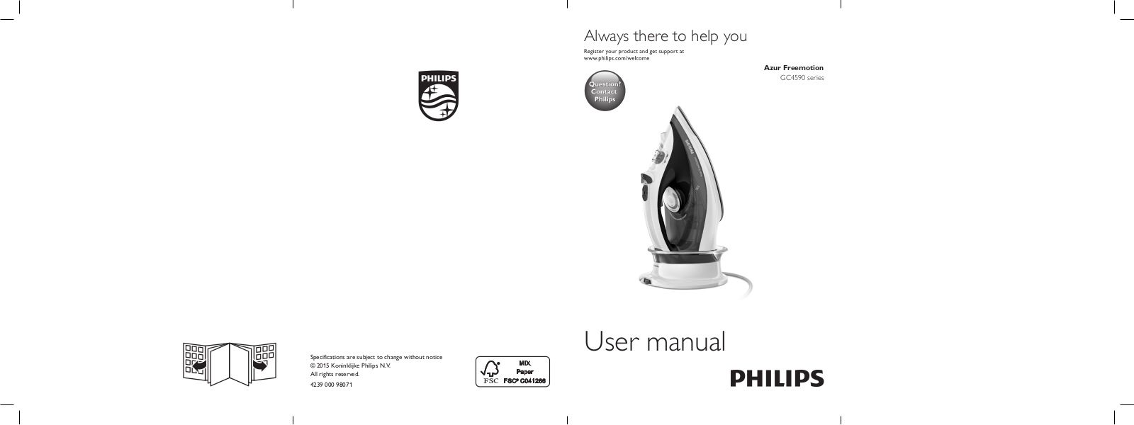 Philips Azur Freemotion GC4590 Series User Manual