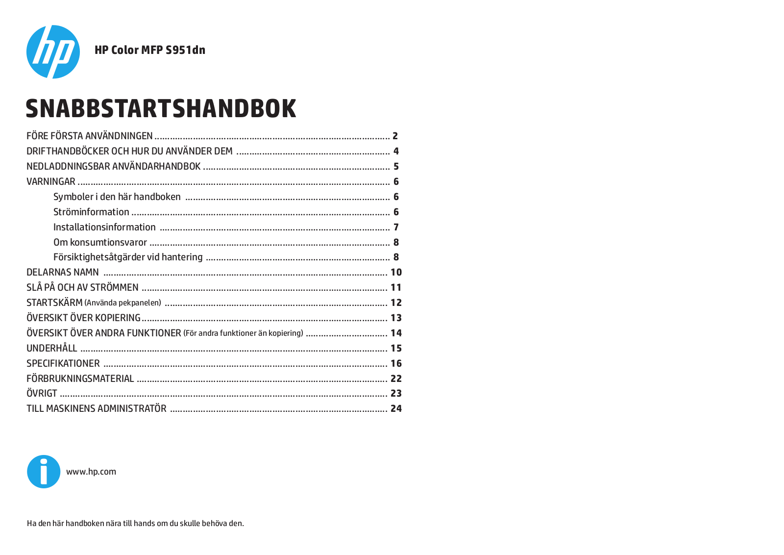 HP S951dn QUICK GUIDE