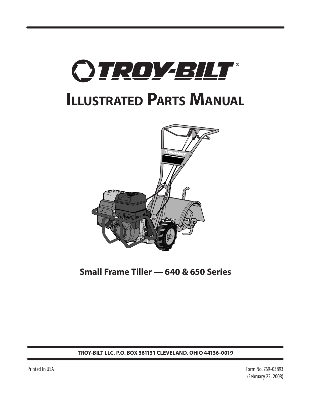 Bolens 650, 640 User Manual