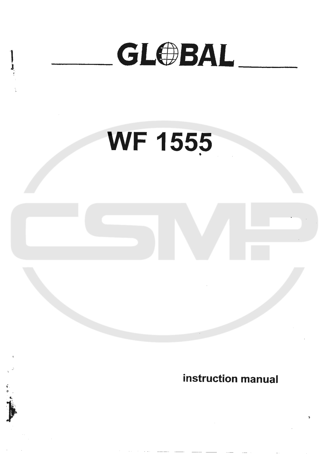 Global WF-1555 Parts Book