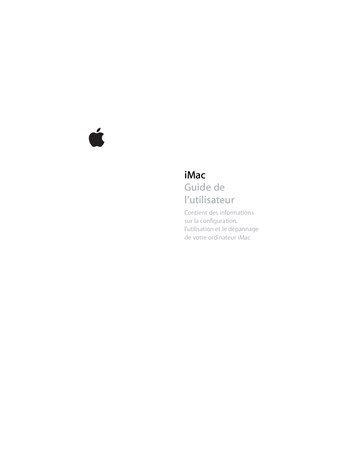 APPLE iMac 2006 User Manual