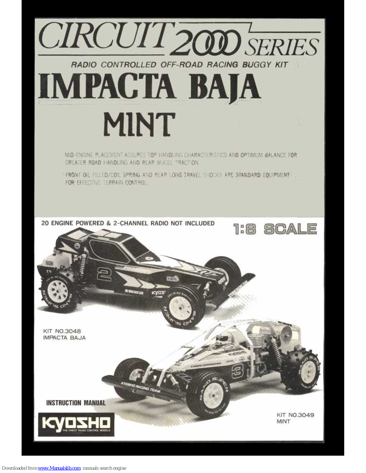 Kyosho Impacta Baja 3048, Mint 3049 Instruction Manual