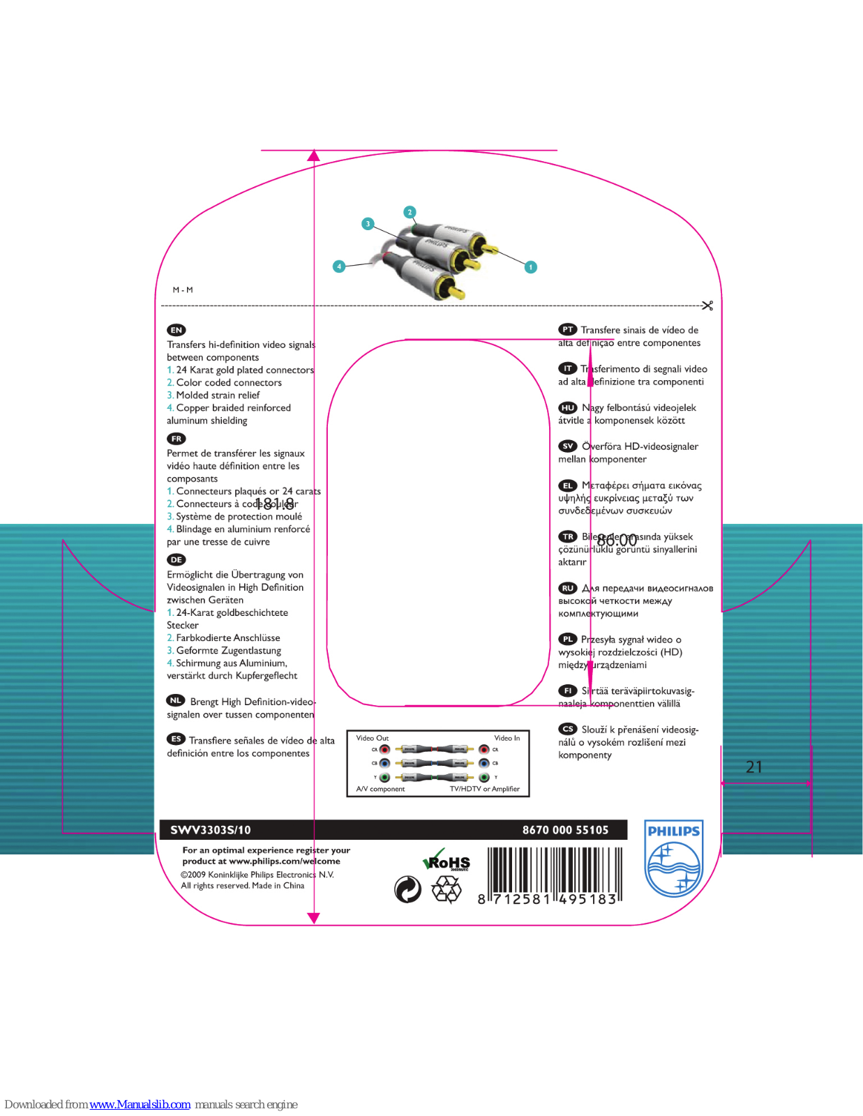 Philips SWV3303S/10 User Manual