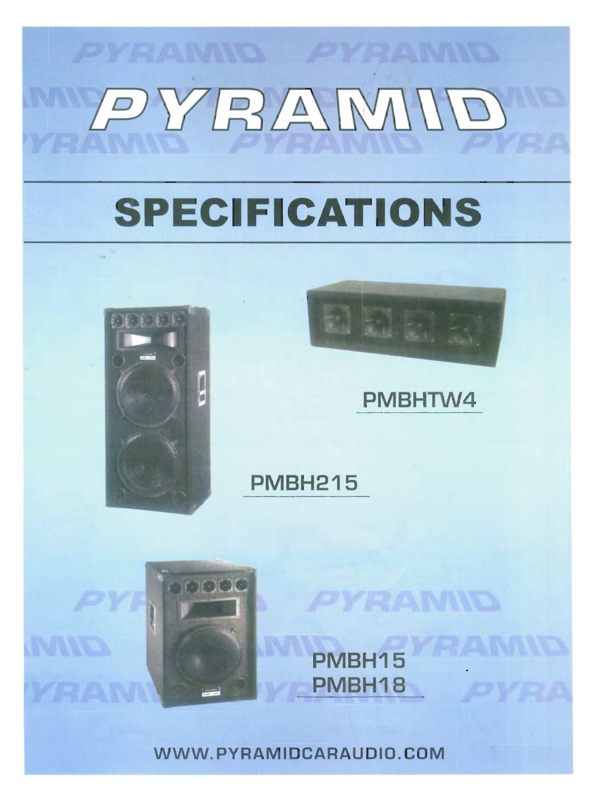 Pyramid PMBHTW4, PMBH215, PMBH18, PMBH15 User Manual