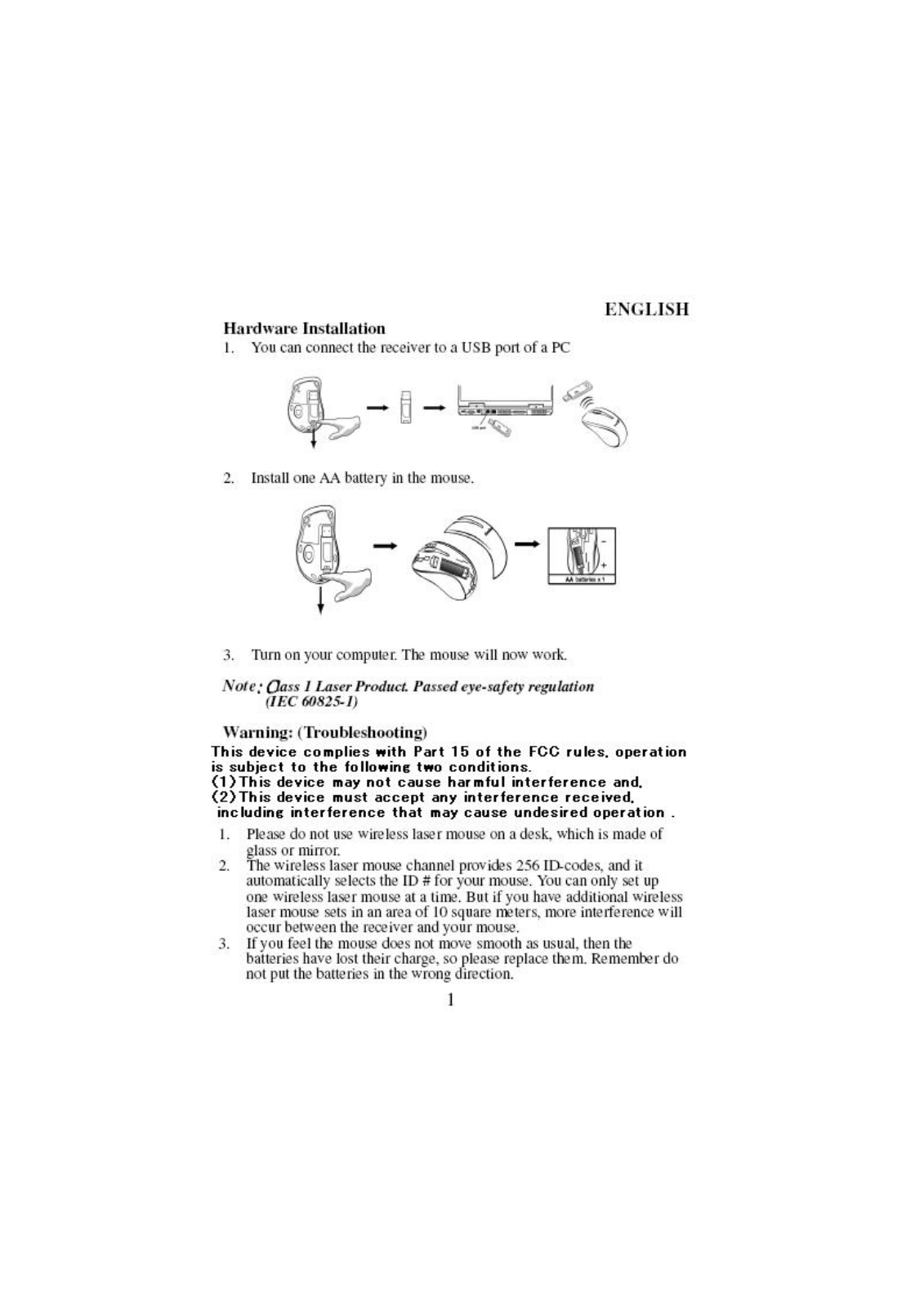 KYE SYSTEMS GMZHU Users manual