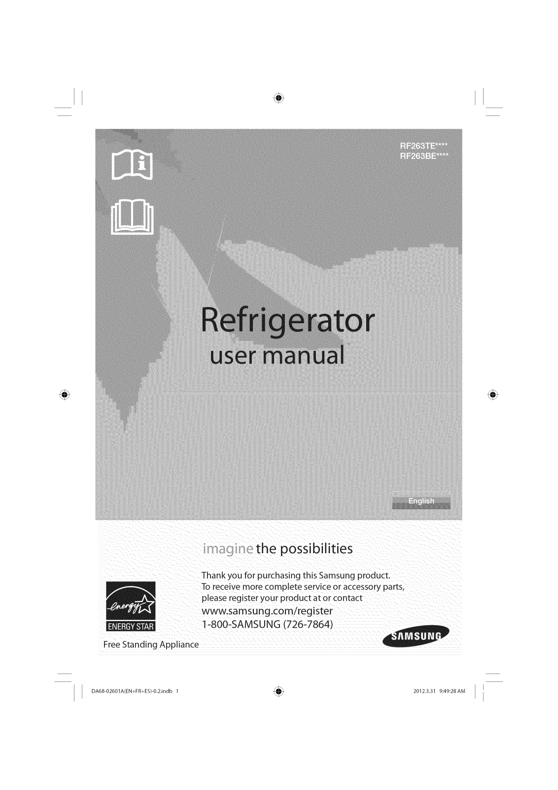 Samsung RF263BEAESP/AA-04, RF263TEAEWW/AA-04, RF263TEAEWW/AA-03, RF263TEAEWW/AA-02, RF263TEAEWW/AA-01 Owner’s Manual