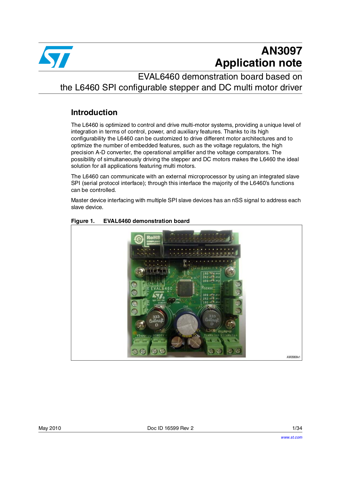 ST AN3097 APPLICATION NOTE