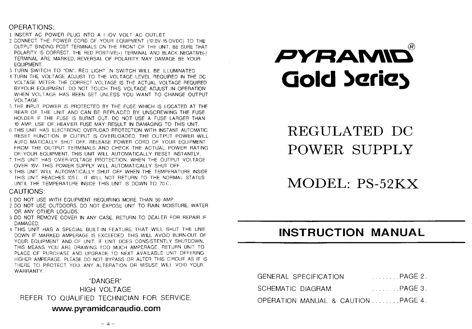 Pyramid PS-512KX User guide - ManualMachine.com