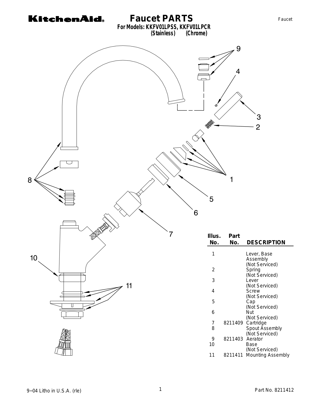 KitchenAid KKFV01LPCR, KKFV01LPSS User Manual