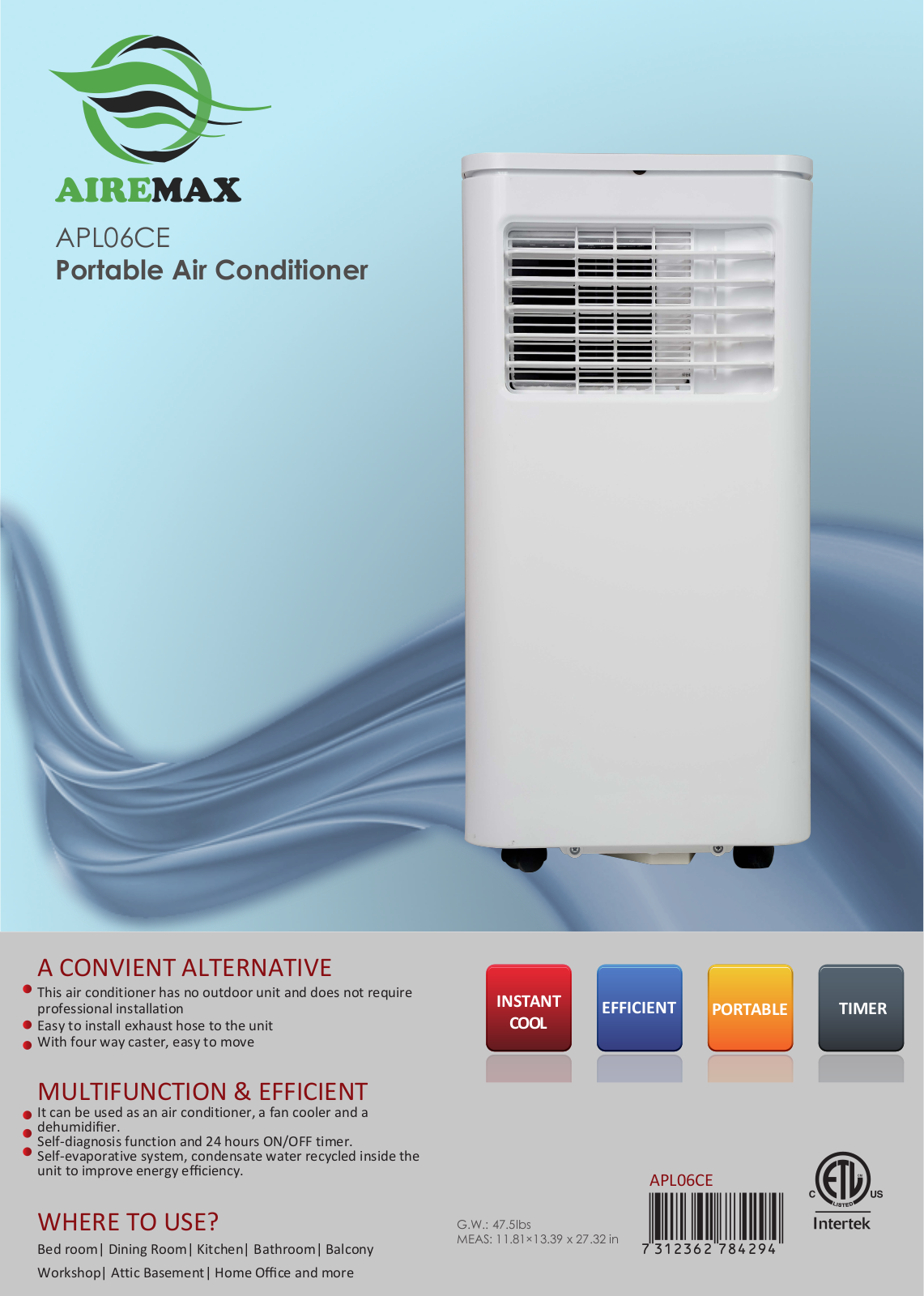 Airemax YDTY1006 Specification - ManualMachine.com