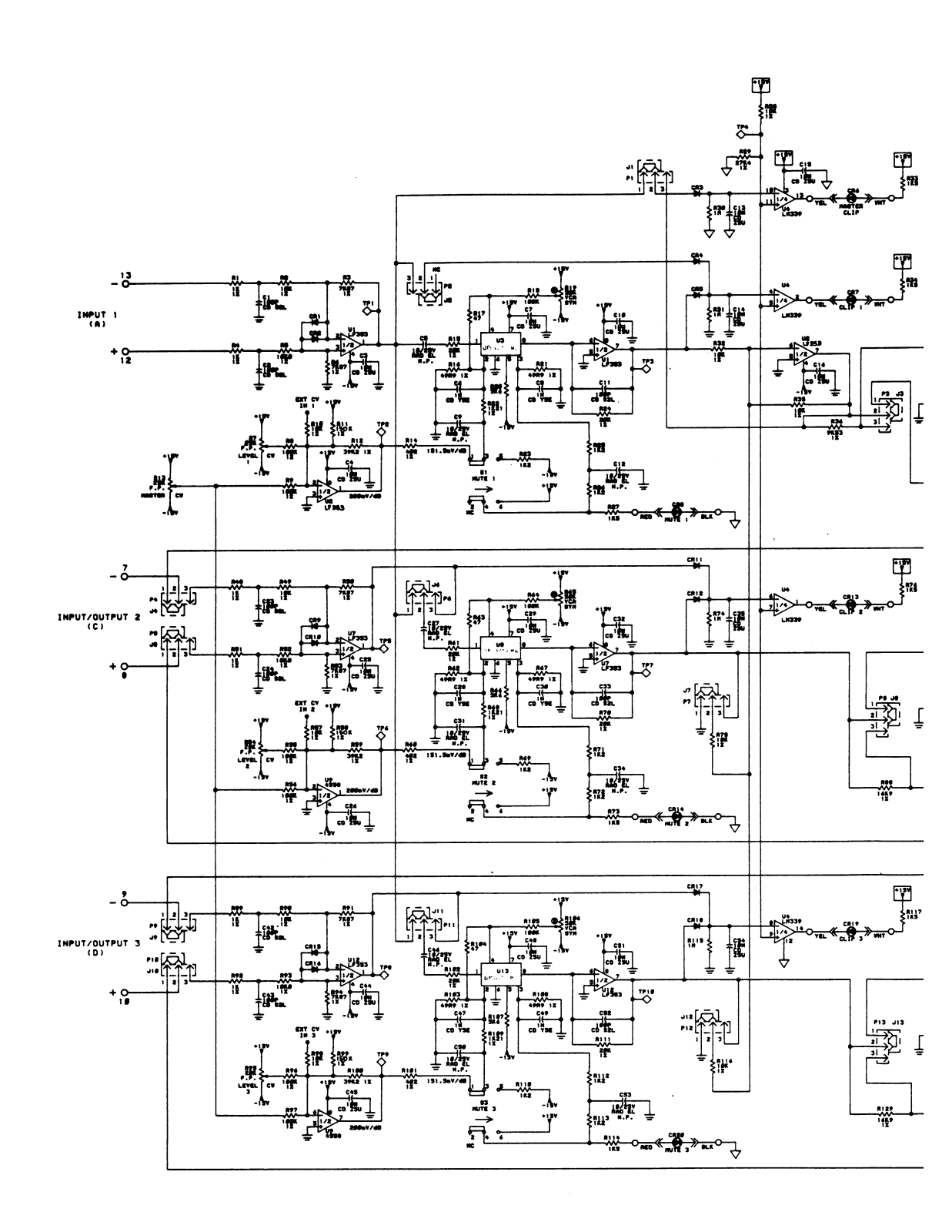 dbx 933 Schematic