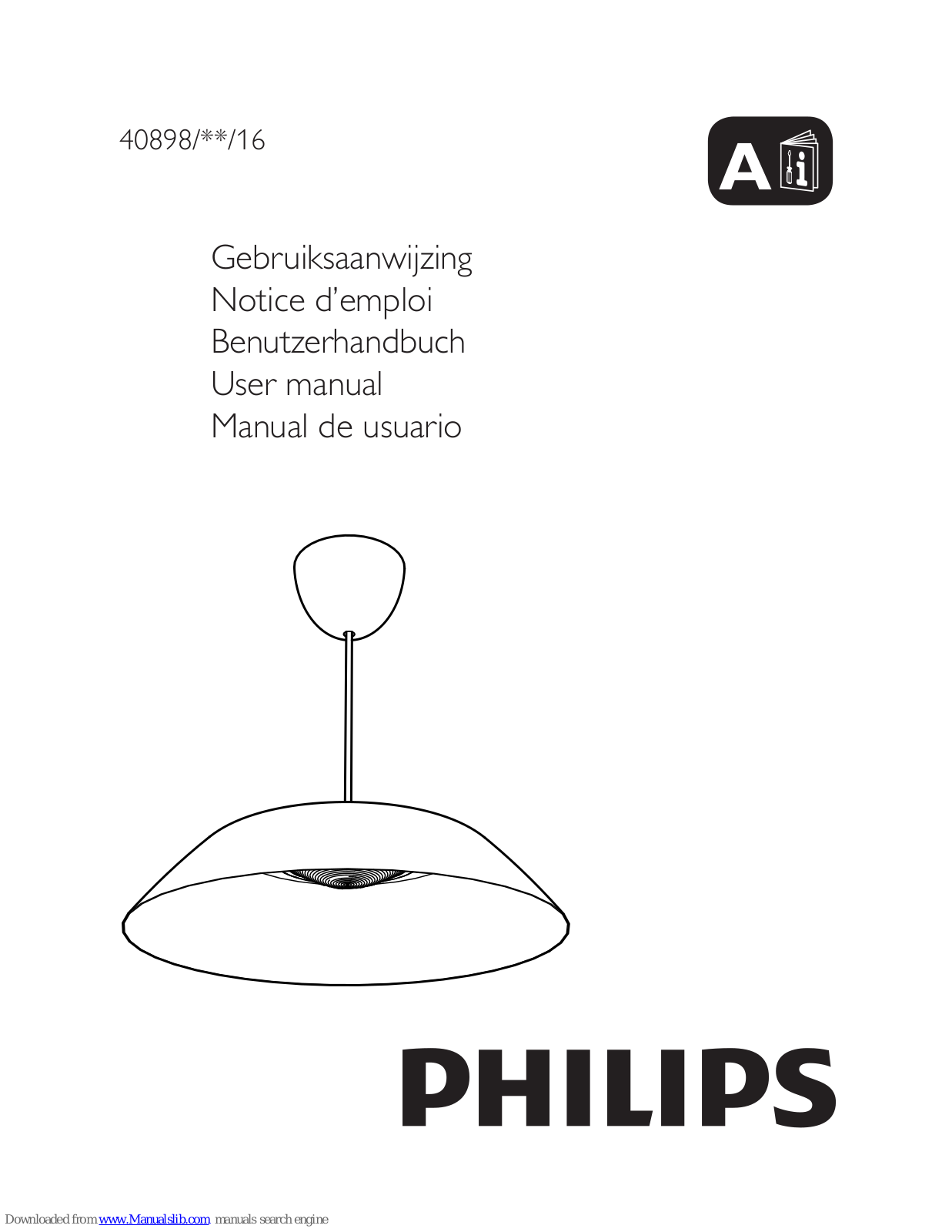 Philips 40898/**/16, 56395/**/13, 40771/**/16, 71200/**/P Series, 71211/**/P Series User Manual