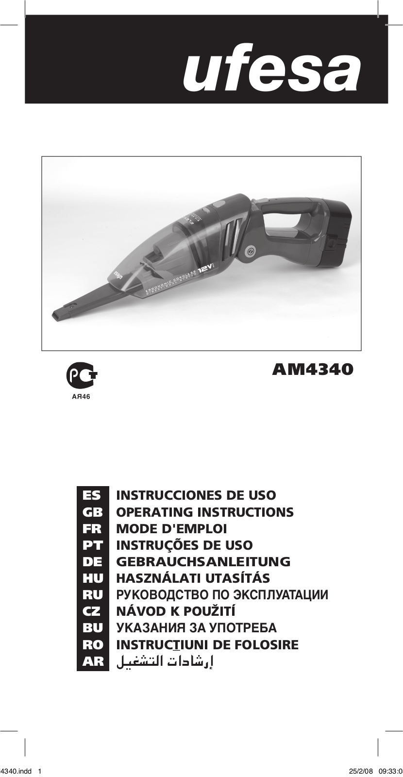 Ufesa AM4340 User Manual