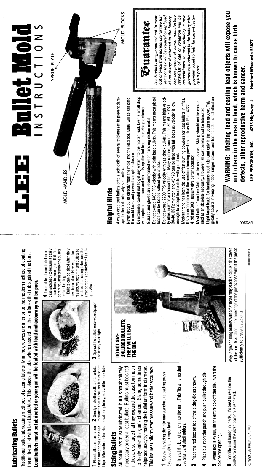 lee bulletmold User Guide