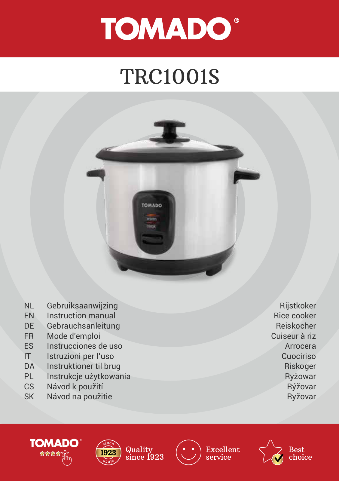 Tomado TRC1001S User guide - ManualMachine.com