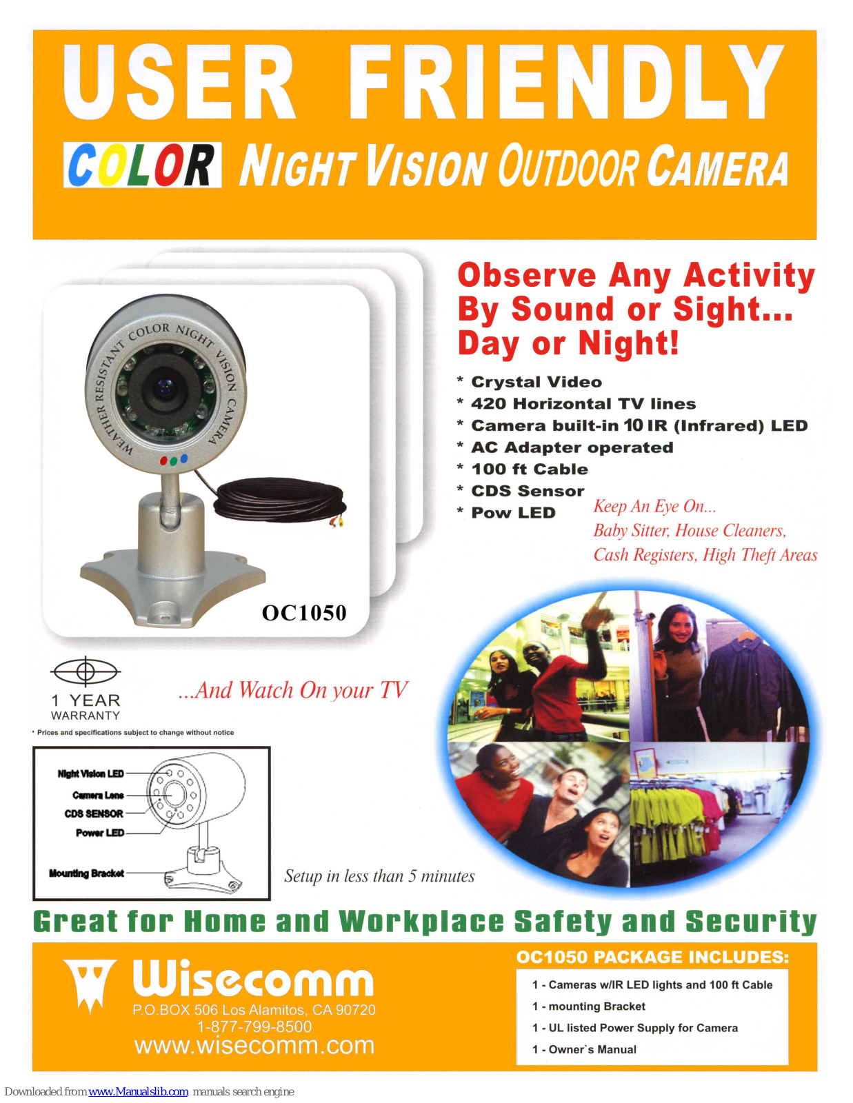 Wisecomm OC1050 Specifications - ManualMachine.com