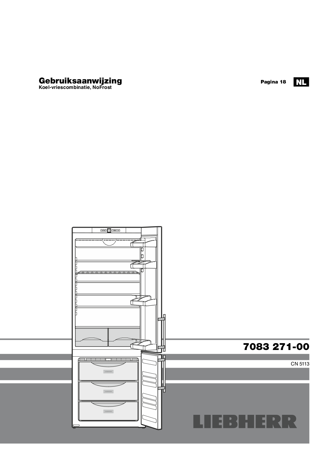 Liebherr CNESF 5113 COMFORT NOFROST, CN 5113 COMFORT NOFROST, CNPESF 4613 COMFORT NOFROST User Manual