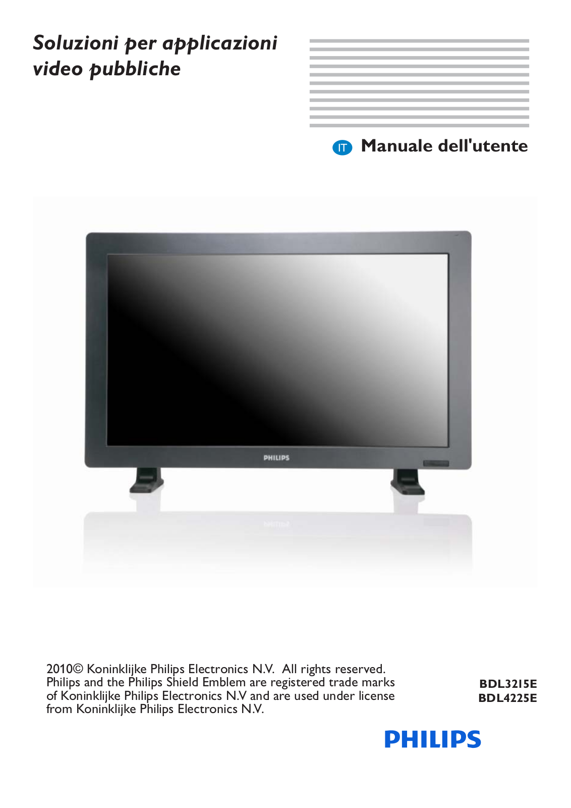 Philips BDL3215E, BDL4225E User Manual