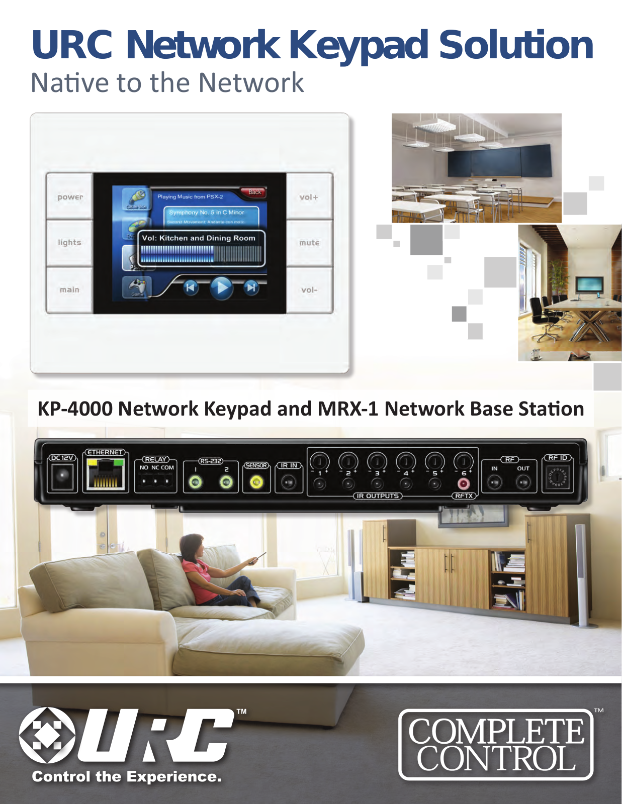 Universal Remote Control URC Network Keypad Solution User Manual