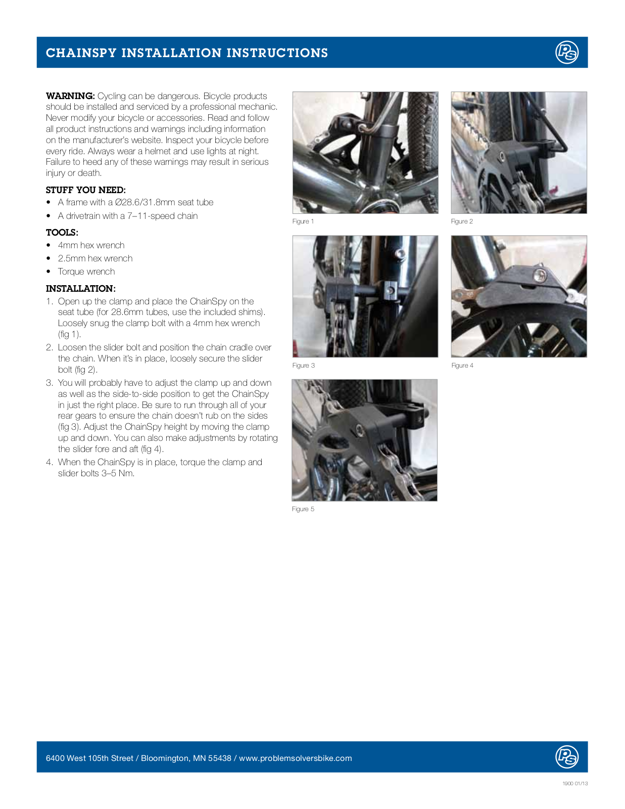 Problem Solvers ChainSpy Installation Instructions Manual - ManualMachine.com