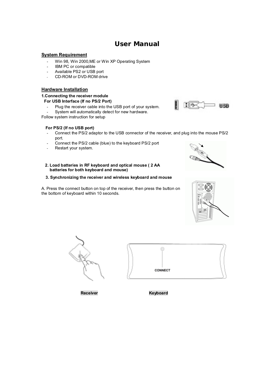 Darfon Electronics AM805 Users Manual