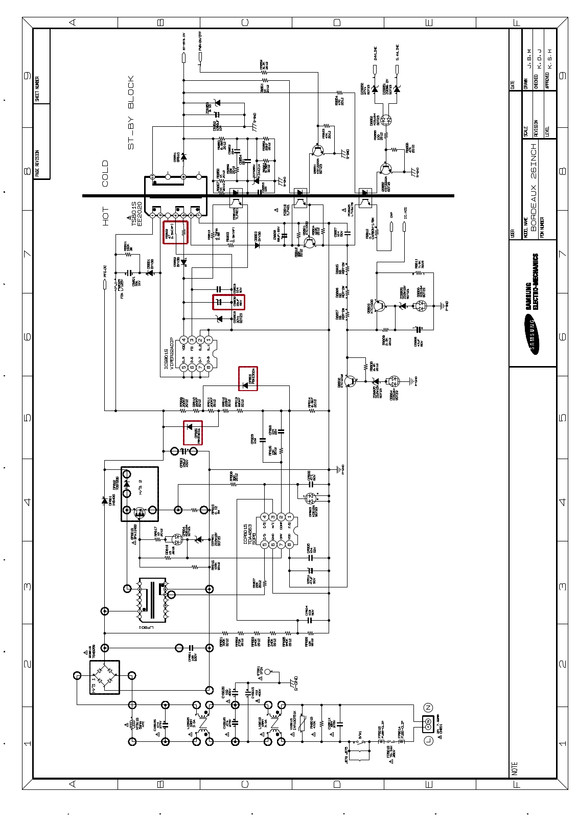 Samsung Samsung BN7997, Samsung BN96-03058A, BN96-03058A Schematic