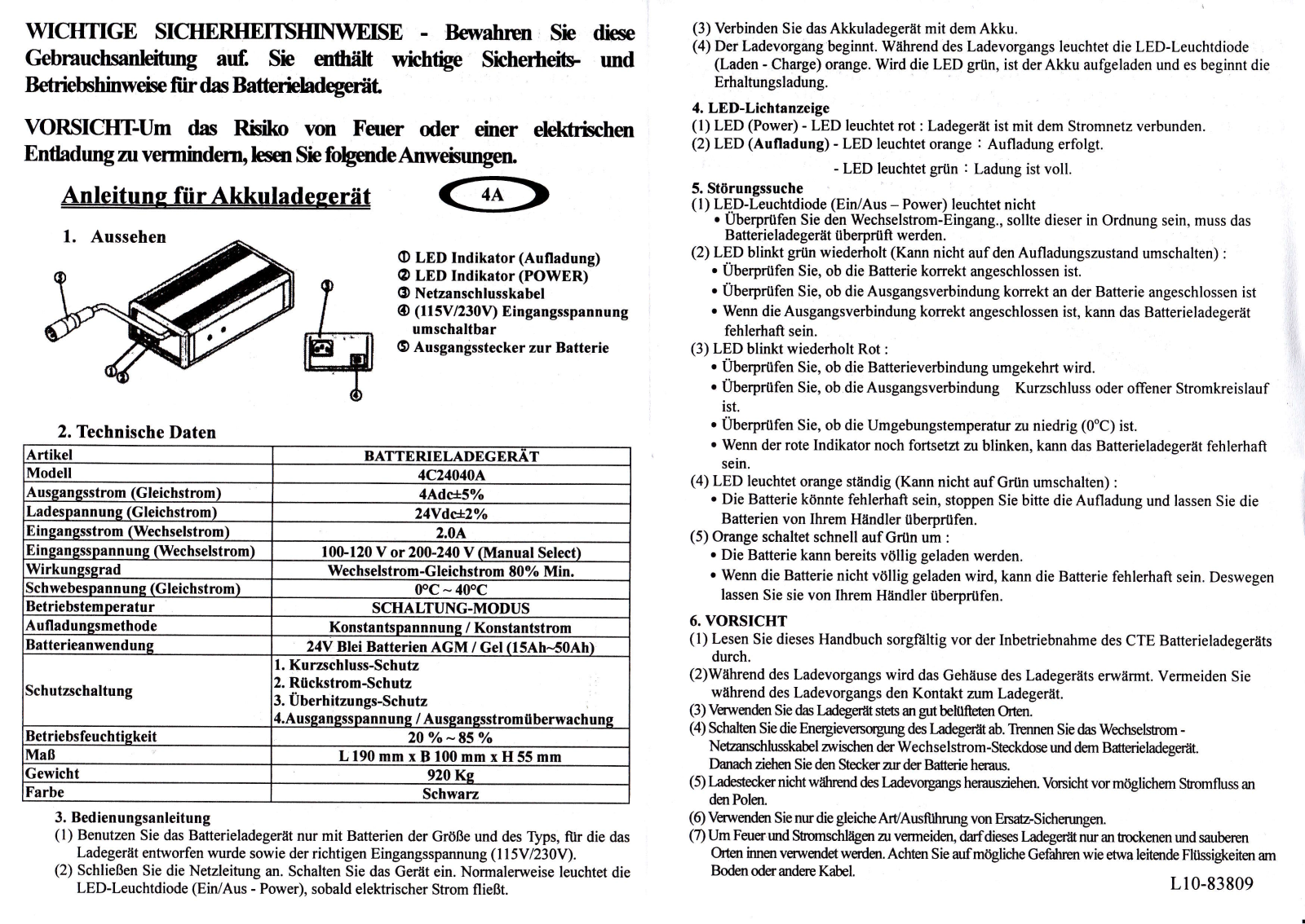 CTE 4C24020A User guide - ManualMachine.com