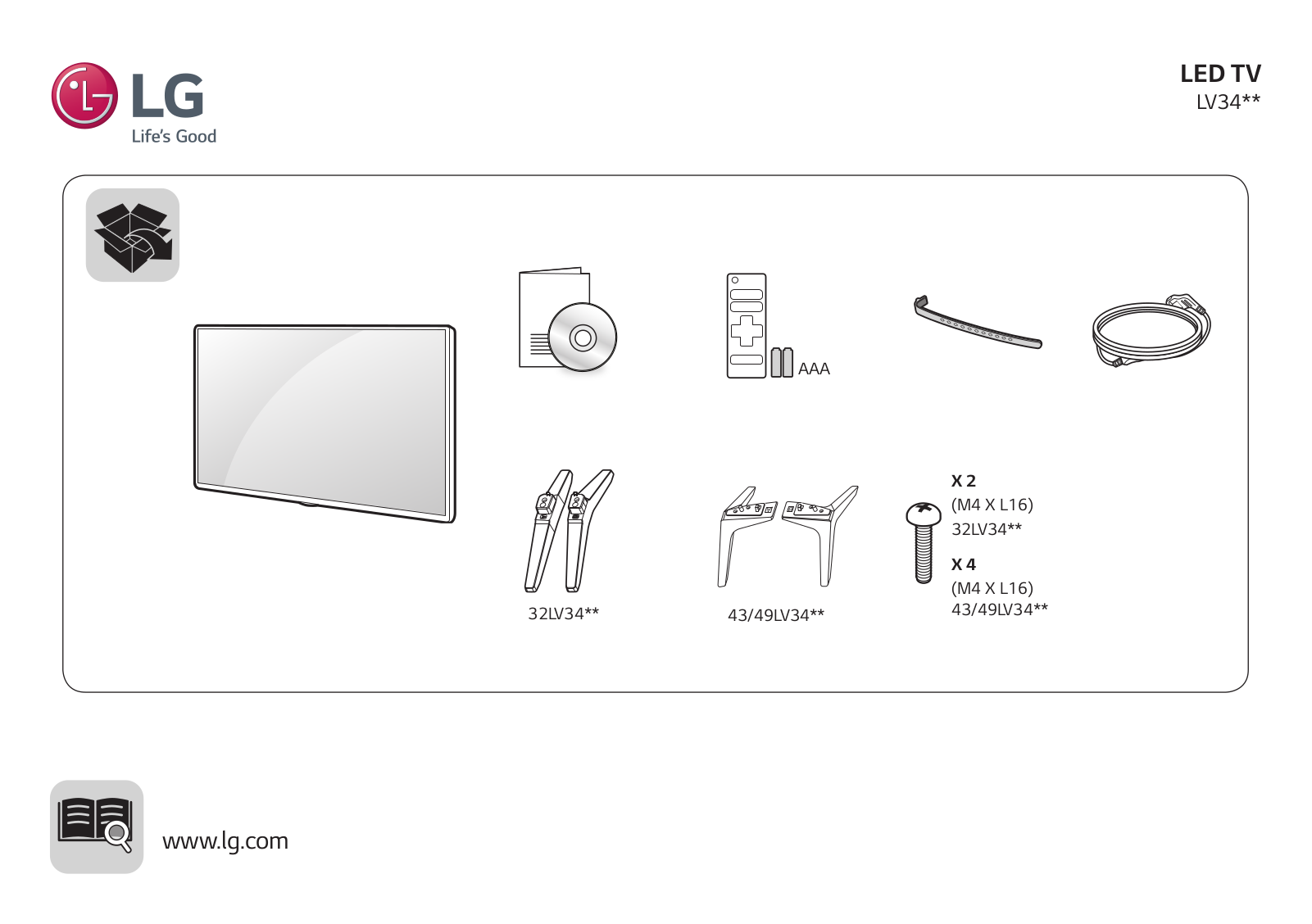 LG 49LV340C User guide