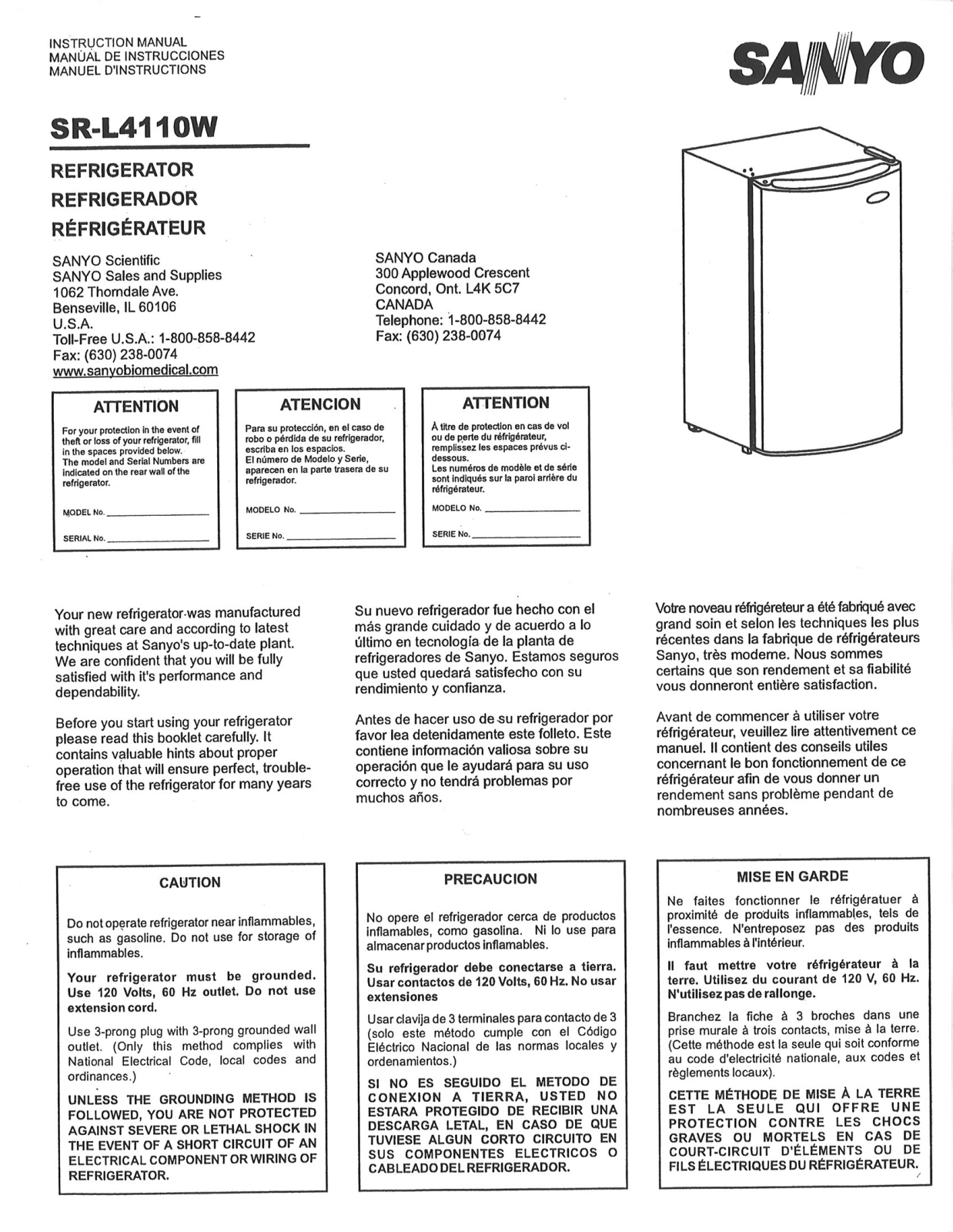 Panasonic SR-L4110W Installation  Manual