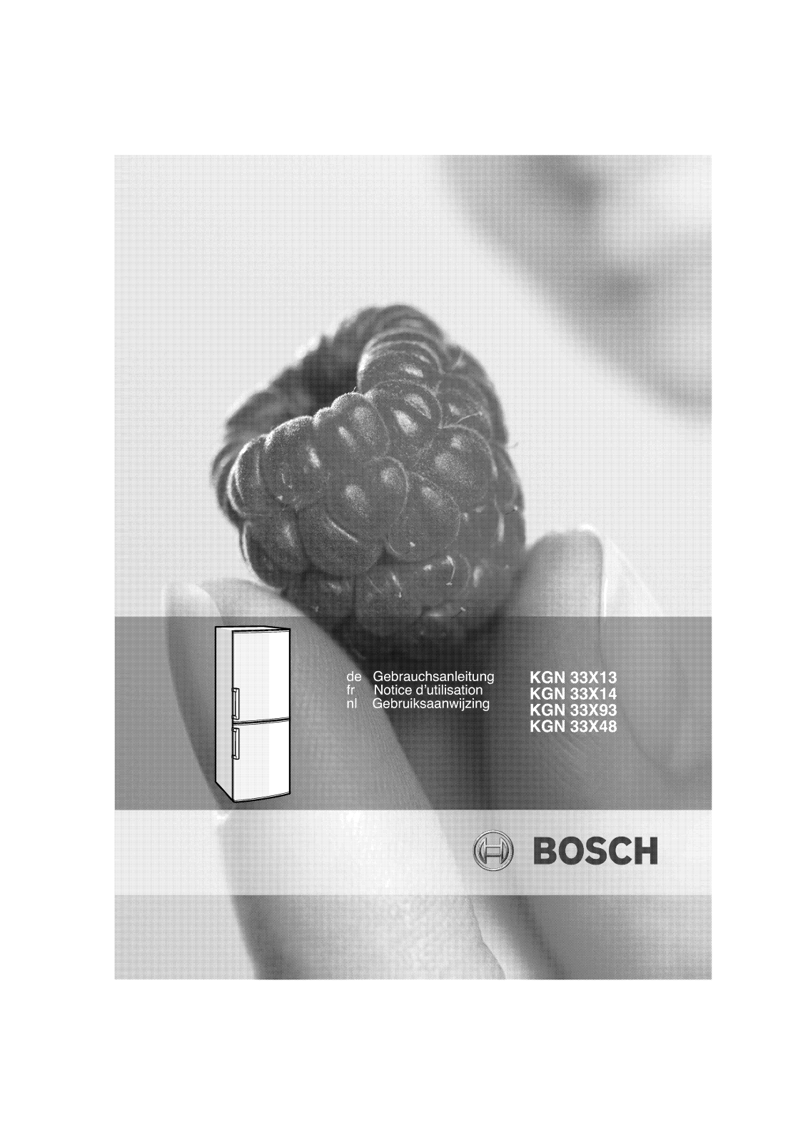 BOSCH KGN33X14 User Manual