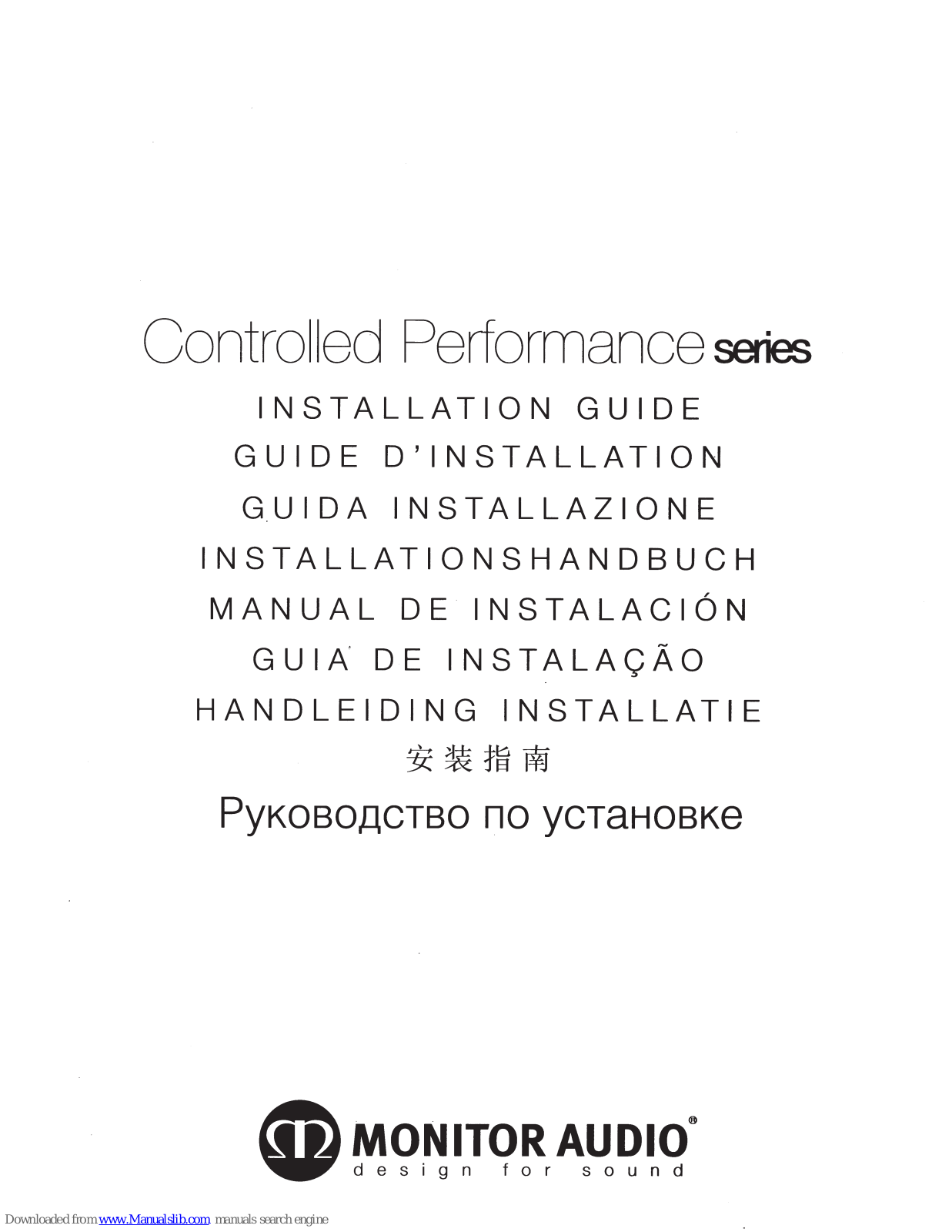 Monitor Audio CPWT380, CPWT3801DC Installation Manual - ManualMachine.com