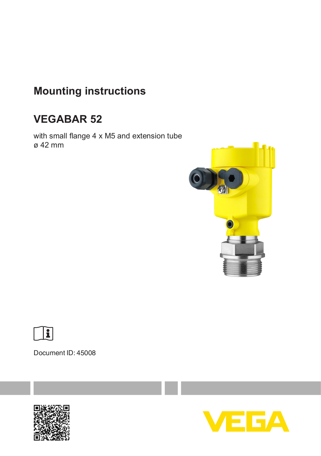VEGA BAR52 User Manual