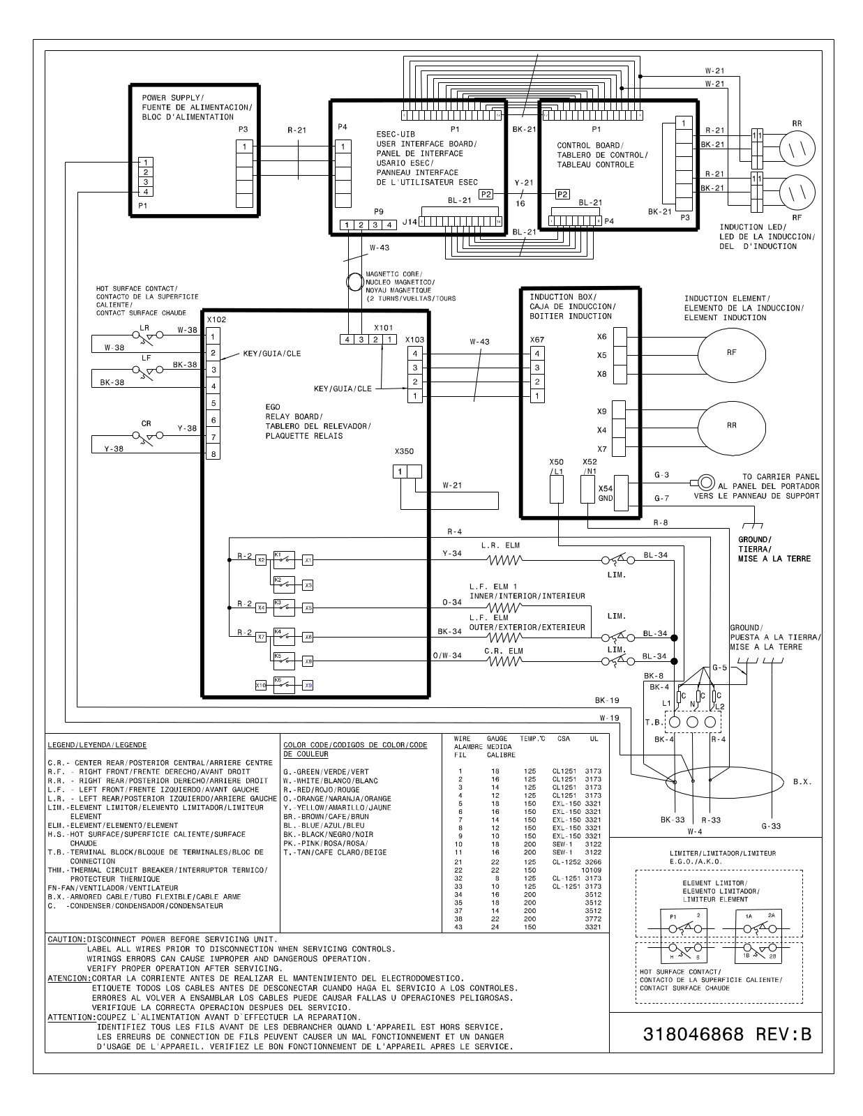 Frigidaire FPCC3685KS Wiring Diagram