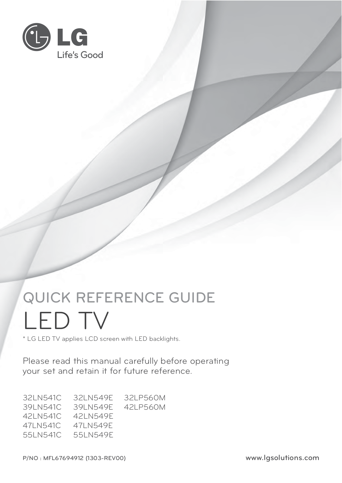 LG 42LN549EUA, 39LN549EUA, 32LN549EUA, 47LN549EUA, 55LN549EUA User Manual