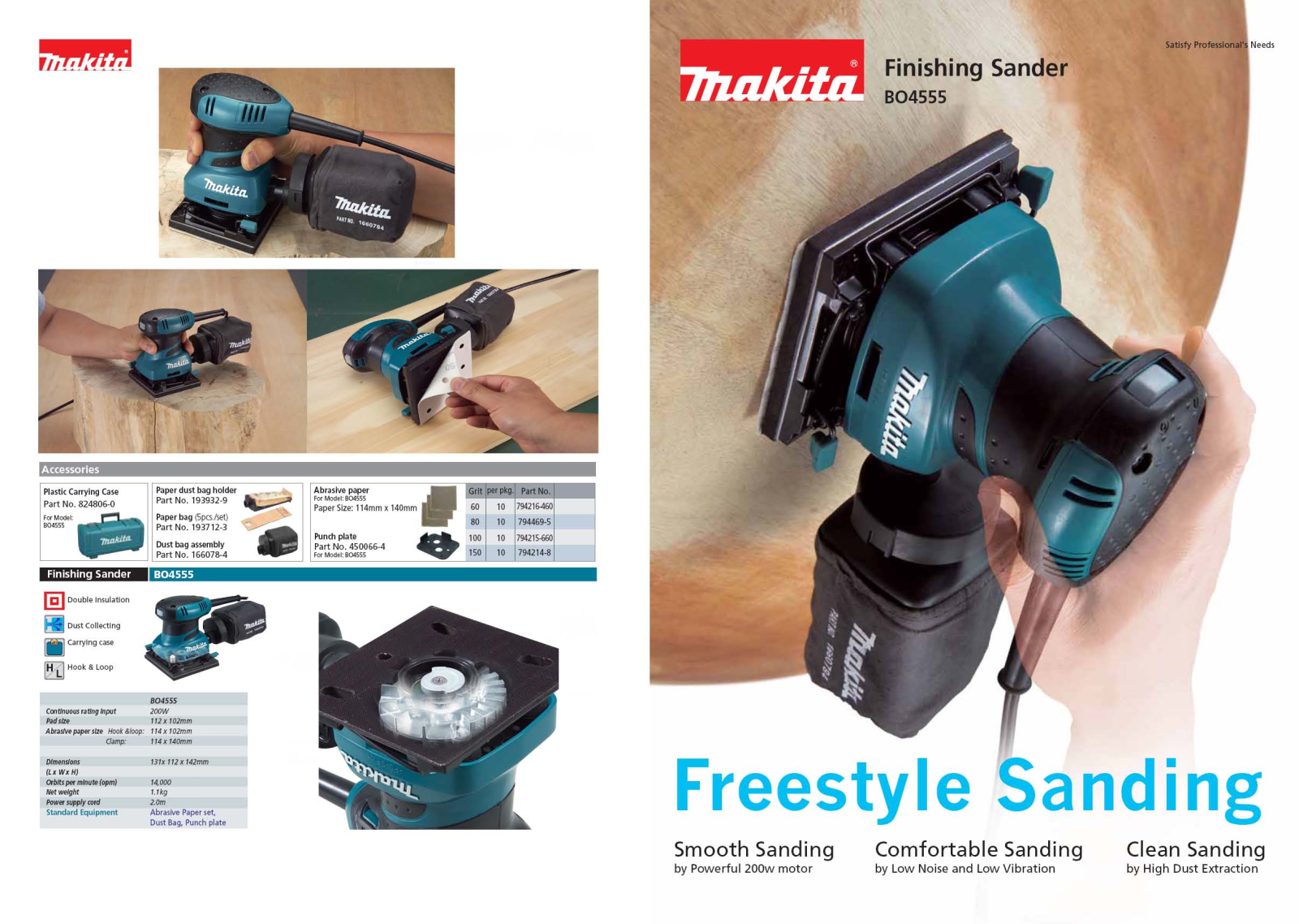 Makita BO4555 User Manual