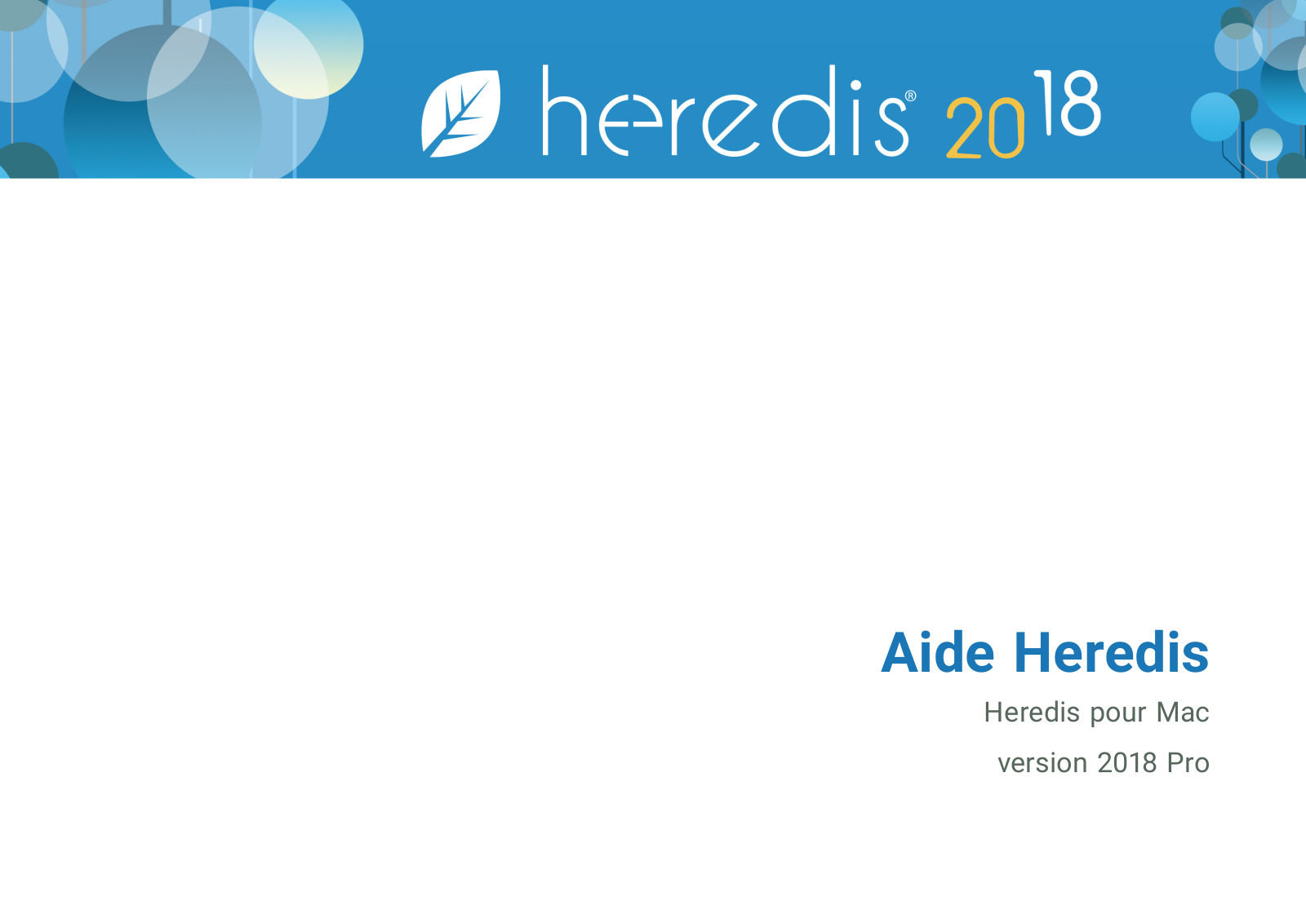 HEREDIS Aide Heredis 2018 User Manual