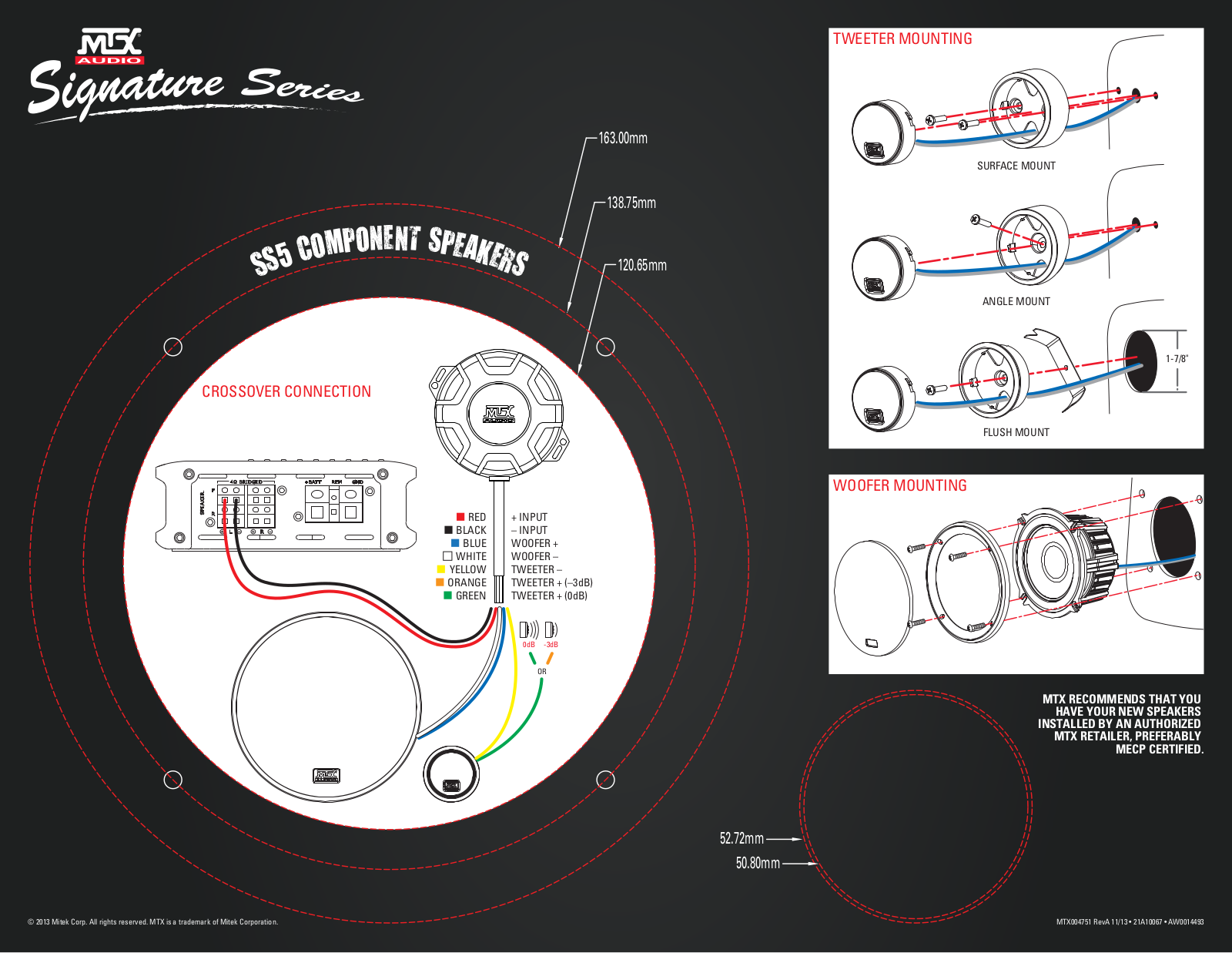 MTX Audio SS5 User Manual