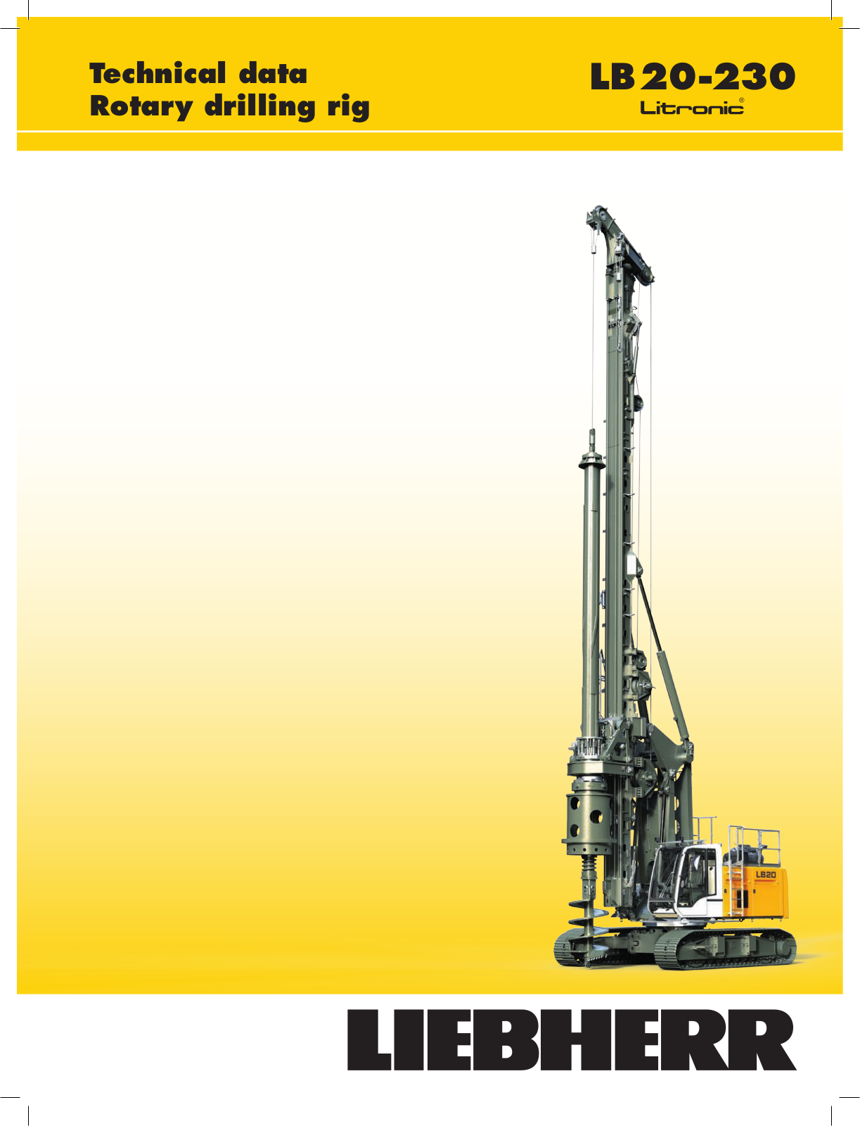 Liebherr LB 20 User Manual