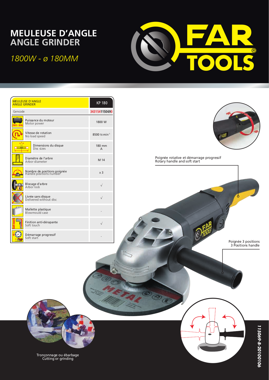 FARTOOLS KP 180 User Manual