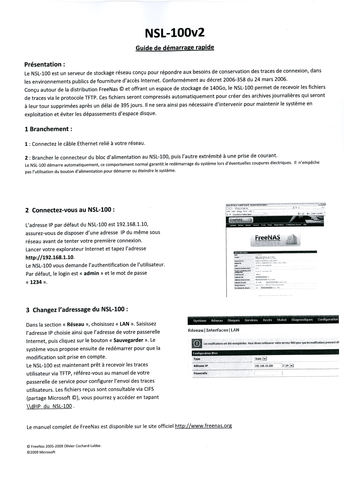 ZYXEL NSL-100 User Manual