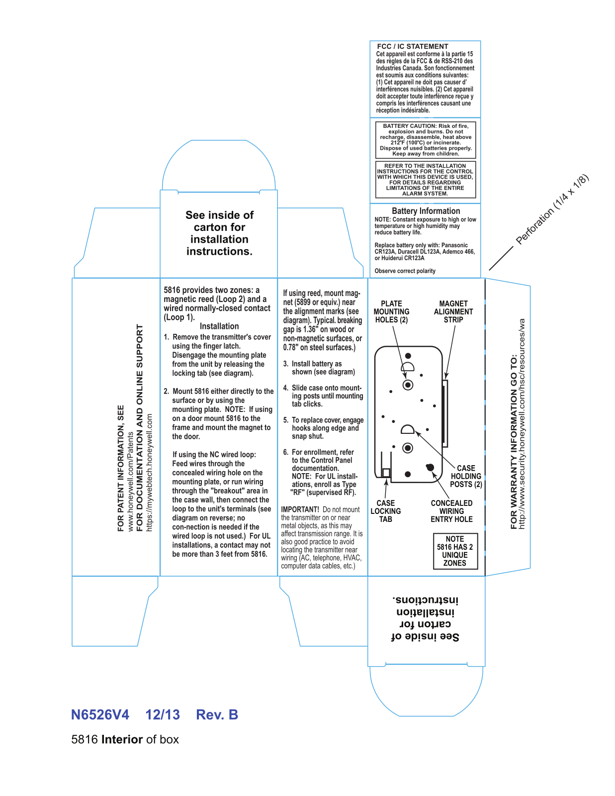 Ademco 8DL5816V Users Manual