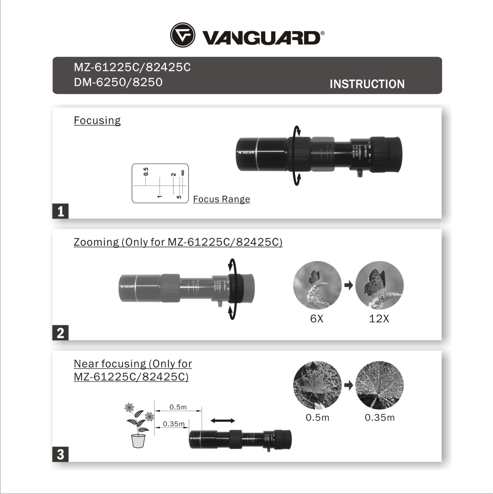 Vanguard MZ-82425C User manual