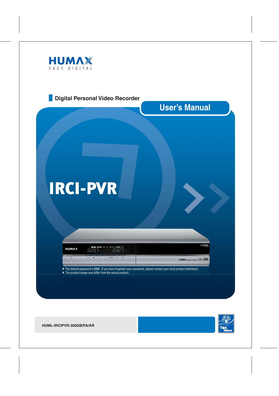 Humax IRCI-PVR User Manual