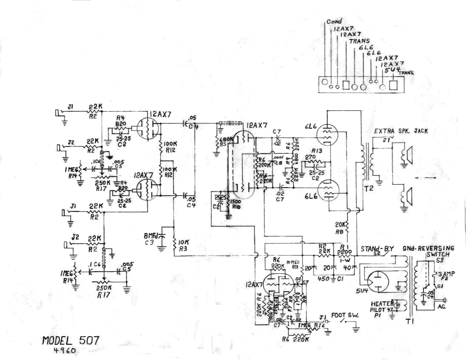 Valco 507 schematic