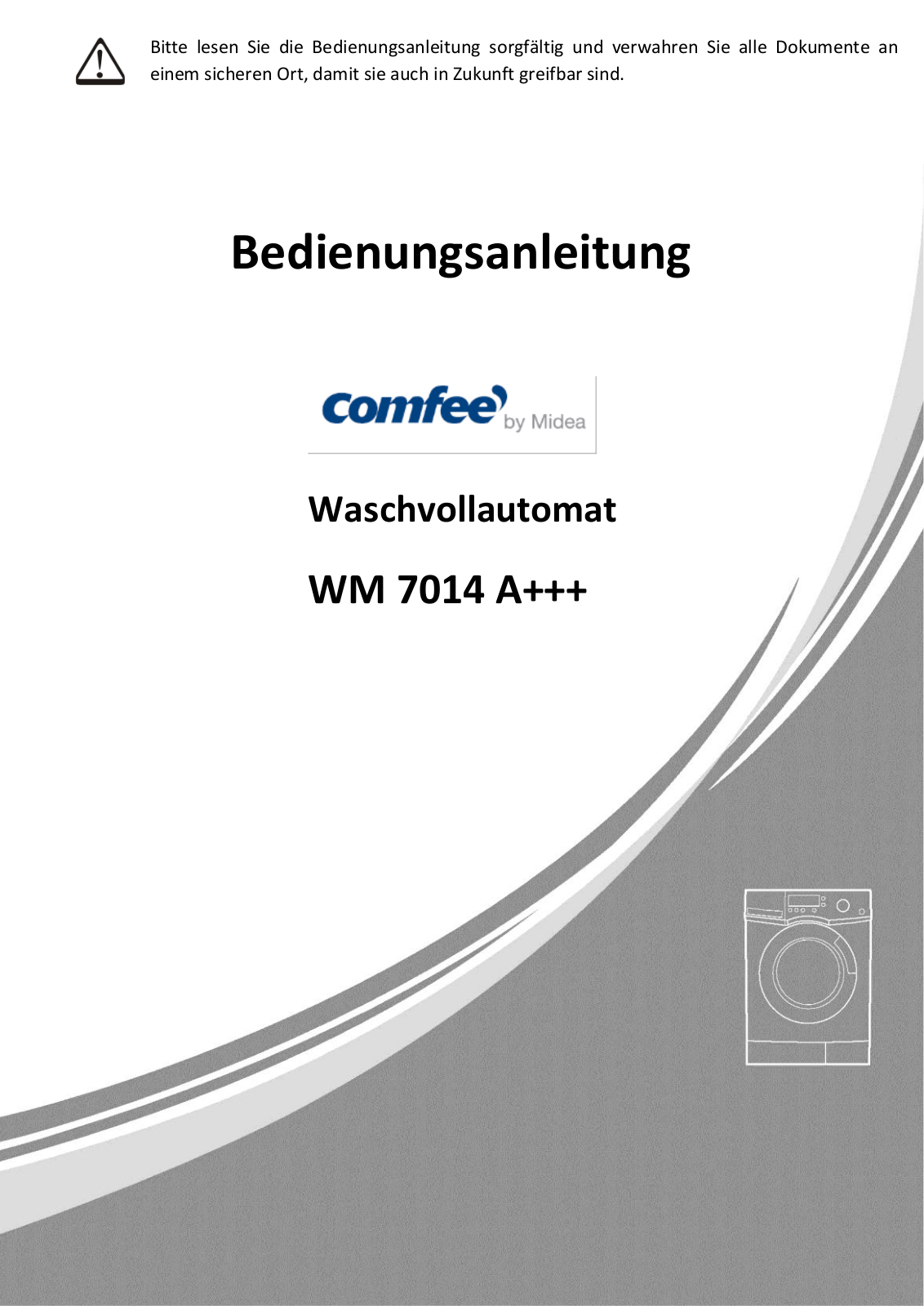 Midea Comfee WM 7014 operation manual