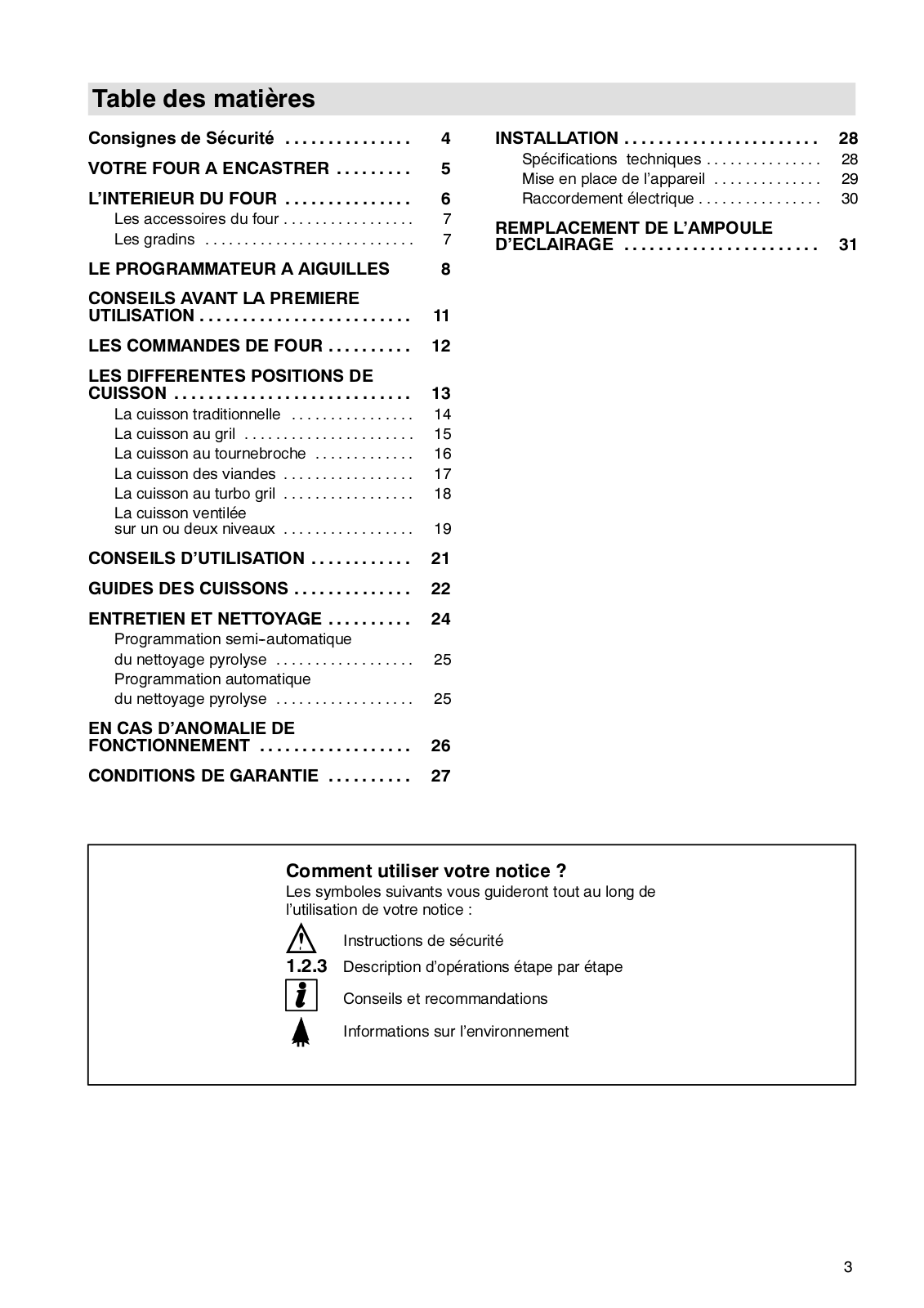 FAURE CFM749N, CFM749X User Manual